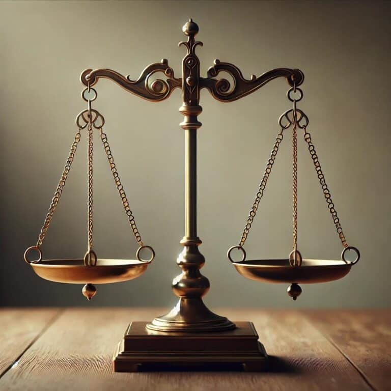 Scales of justice representing estate and trust dispute legal services in Arizona.